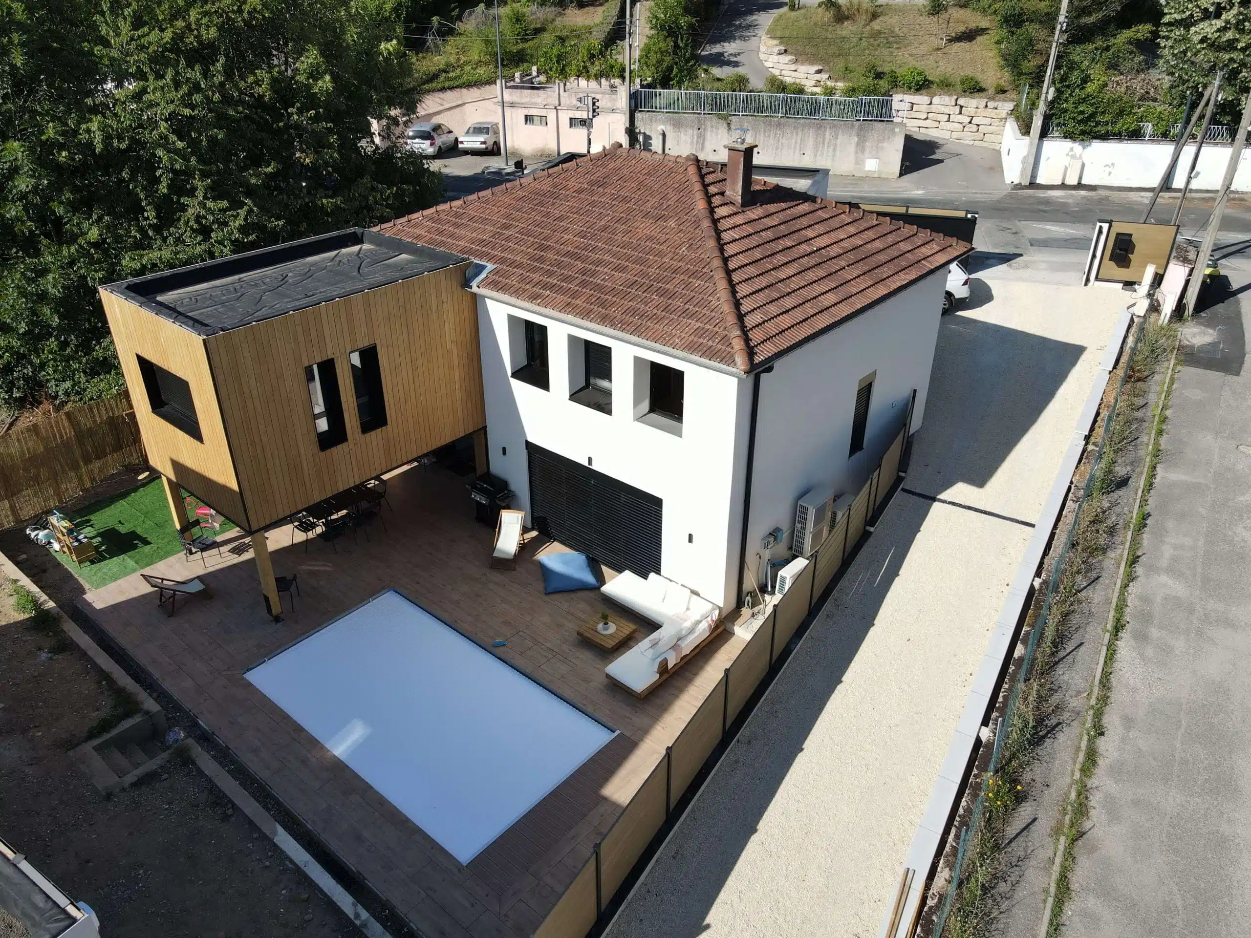 Renovation et extension de maison réalisée par Renoabita